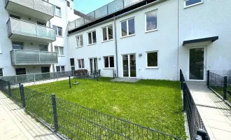 LORYSTRASSE, vermietete 114 m2 Neubau-Maisonette mit 36 m2 Garten/Terrasse, 3 Zimmer, Wohnküche, 2 Bäder/WC, U3-Nähe