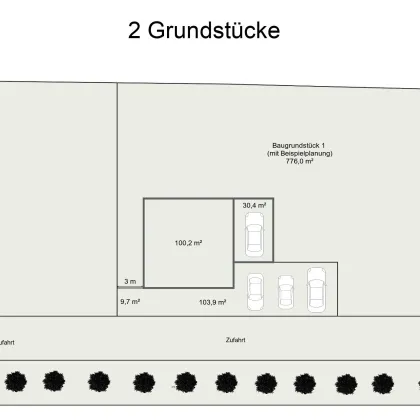 ++ Seltenheit ++ 2 Baugrundstücke in ruhiger Grünlage! - Bild 2