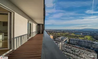 Morgenkaffee genießen, mit weiten Blick, über die Wiener Dächer++2-Zimmerwohnung mit Süd-westseitiger Loggia am Rande des Erholungsgebietes Wienerberg ++1100 Wien