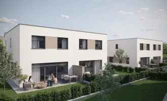 Top 1 Gefördertes Doppelhaus in Enns: 5 Zimmer, Terrasse, Eigengarten, PV- Anlage, belagsfertig!