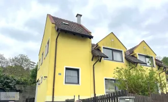 Mannersdorf am Leithagebirge: Haus mit 2 Wohneinheiten, ruhige Randlage, Weitblick