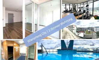 Wienerberg City, 2-Zimmer-Wohnung mit Wellness- / Fitnessbereich, Panoramablick und Concierge-Dienst