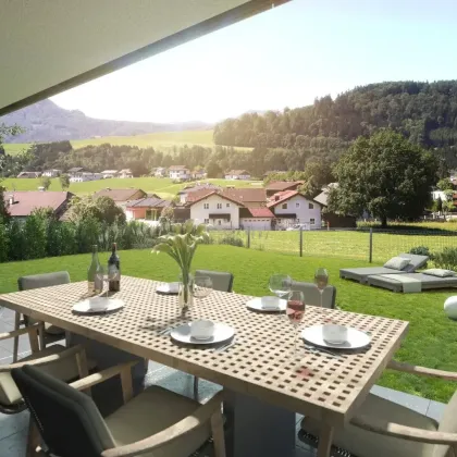 Traumhafte 2 Zimmer Gartenwohnung in Mondsee - Erstbezug mit Top-Ausstattung - BAURECHTOBJEKT -  PROVISIONSFREI - Bild 2