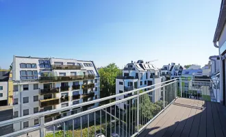 Klimatisierte 2-Zimmer-Dachgeschoßwohnung mit Balkon im Neubau