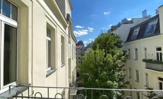 ALSERGRUND:  Sonnige, klassische Altbauwohnung in absoluter Ruhelage mit Balkon