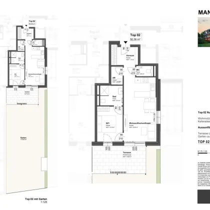 Mandlgasse 5, Top 02: 2-Zimmer Wohnung mit über 110 m² Garten - Bild 2