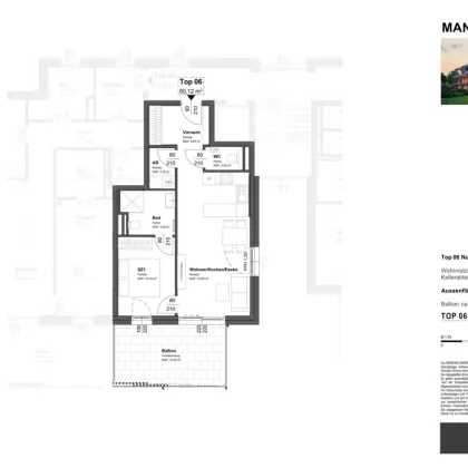 Mandlgasse 5, Top 06: 3-Zimmer Wohnung mit XL Balkon - Bild 2