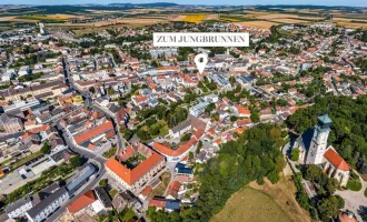 ZUM JUNGBRUNNEN! Ab ins Dachgeschoss ohne Schrägen! Familien-Hit mit Balkon und Terrasse! Beste Infrastruktur + Hochwertige Materialien + Garagenplatz optional!