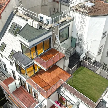 ROOFTOP TOWNHOUSE | Einzigartige 3-Zimmer Dachgartenwohnung komplett in den Innenhof gerichtet | Luft-Wärme-Pumpe plus Klimaanlage - Bild 3