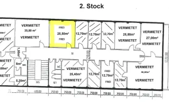 Bürofläche 25 m² | 2. OG