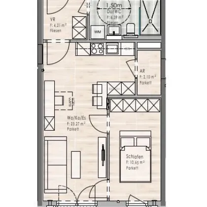 Erstbezug: 2-Zimmer Wohnung im 2. OG / Top B11 - Bild 2