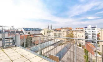 Genießen Sie Sonnenuntergänge auf der eigenen Dachterrasse! DG-Wohnung mit zwei Terrassen! Neubau!