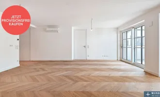 PROVISIONSFREI! Großzügiger 2-Zimmer-Erstbezug! Balkonwohnung mit Blick in wunderschönen Innenhof