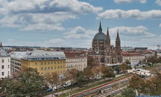 PANORAMABLICK über WIEN! Stilvolle 3,5 Zimmer Wohnung nahe der MARIAHILFER Straße mit MODERNSTER AUSSTATTUNG