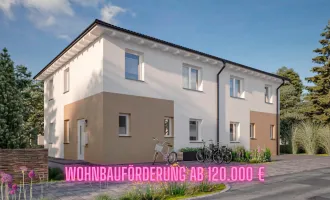 Modernes Wohnen in idyllischer Lage - Doppelhaushälfte in Lustenau, 110m², Erstbezug, Garten, Stellplatz (Haus B)