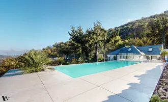 EINZIGARTIGE VILLA MIT INFINITY-POOL & BLICK ÜBER DIE DONAU