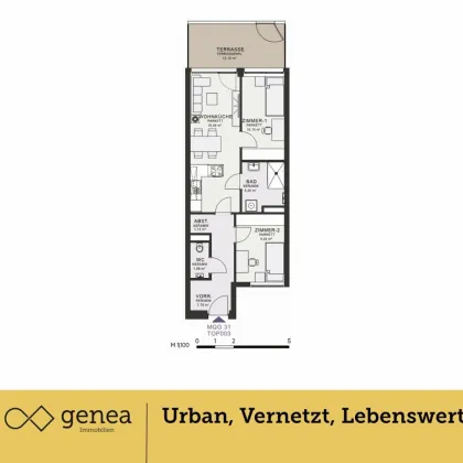 Zentrales Wohnen | MQG | ERSTBEZUG | Ideal für Familien - Bild 2