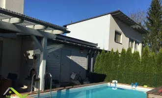 Haus mit Pool, Doppelcarport und Erdwärmeheizung