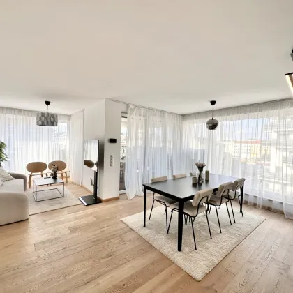 Top Lage! Neubau (2021) Dachgeschosswohnung mit Terrasse und Panoramafenster ++  Weitblick über Wien ++ Komplett Eingerichtet und Bezugsfertig ++ Dachgeschossneubau - Bild 2