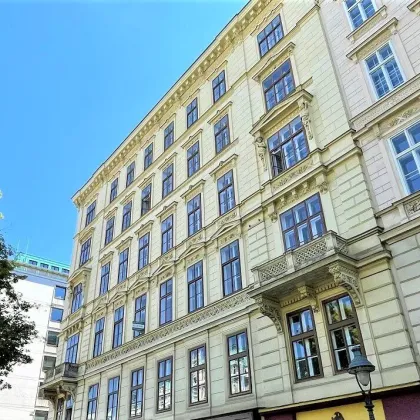 REPRÄSENTATIVES 158 m2 ALTBAUBÜRO ODER KANZLEI - PRAXIS am Opernring, klimatisierte 5 Zimmer, Nebenräume, Parketten - Bild 3