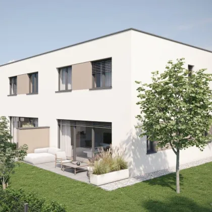 Gefördertes Reihenhaus mit Keller in Asten: 4 Zimmer, Carport und Parkplatz, Terrasse, Eigengarten, belagsfertig! - Bild 2