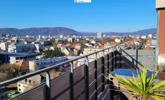 Wunderschöne helle, klimatisierte Wohnung mit TOP-Ausblick Graz im Obergeschoss