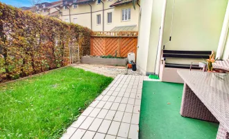 Gartenwohnung in ruhigem Wohngebiet. - Einkauf und Bahnhof fußläufig. - Garage und Keller inklusive!